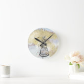 アイザック・アシモフの引用文 ラウンド壁時計 (ホーム)