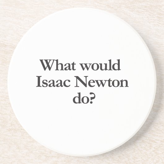 アイザック・ニュートンが何をするか コースター (正面)