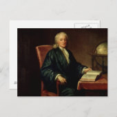 アイザック・ニュートンの肖像、1726年頃 ポストカード (正面/裏面)