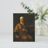 アイザック・ニュートン卿、1710年 ポストカード (スタンド正面)