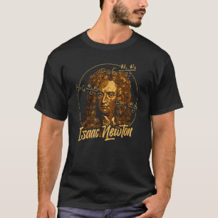 アイザック・ニュートン重力物理学物理学科学 Tシャツ