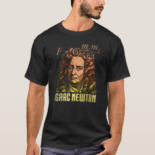 アイザック・ニュートン重力物理学物理学科学 Tシャツ
