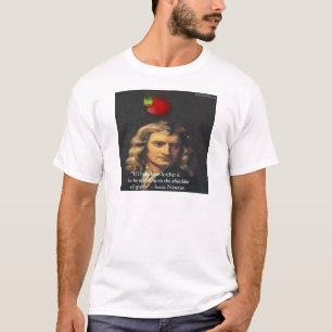 アイザック・ニュートン「巨人の肩」ウィズドギフト&ティー Tシャツ