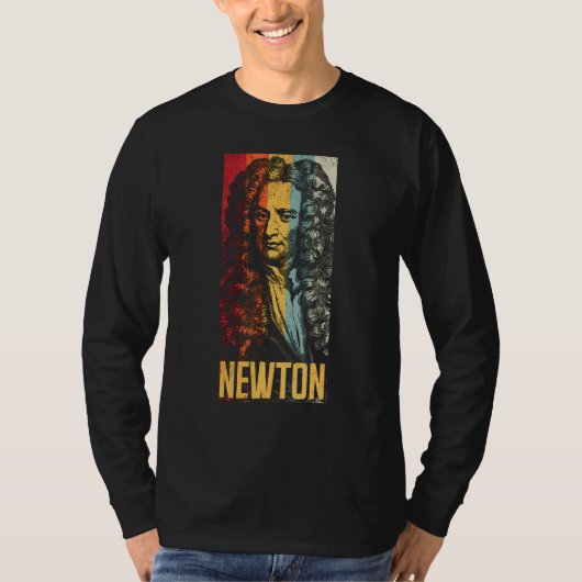アイザック・ニュートン 物理学者 物理学 科学 天文学 Tシャツ (正面)
