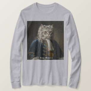 アイザック・ミュートン・ニュートン (子猫/ネコのテーマ) デザイン Tシャツ