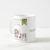 アイザックN雌ヒツジトンのコーヒー・マグ コーヒーマグカップ (正面左)