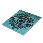 アイザーブルーグリークマティ タイル (側面)