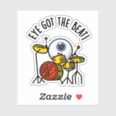 アイザ得ビートおもしろいドラマー シール (シート)