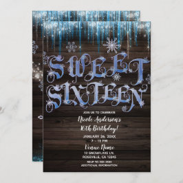 アイシクル凍っていスウィンターワンダーランド甘い16 16 招待状