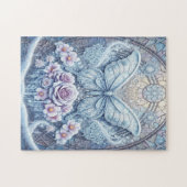 アイシクル・バタフライ：雪と氷の華 ジグソーパズル (横)