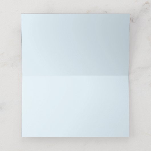 アイシモダンー結婚ブルー折り座席表 プレイスカード (内部開封)