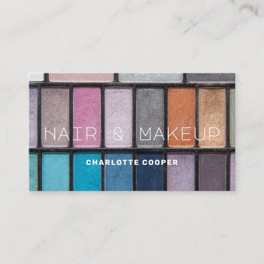 アイシャドウのヘアメイクアップ 名刺 (正面)