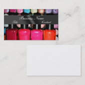 アイシャドウのマニキュアPaleteは芸術家を構成します 名刺 (正面/裏面)