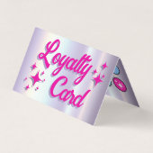 アイシャドーフェイクパレット折り畳みロイヤリティカード 名刺 (正面)