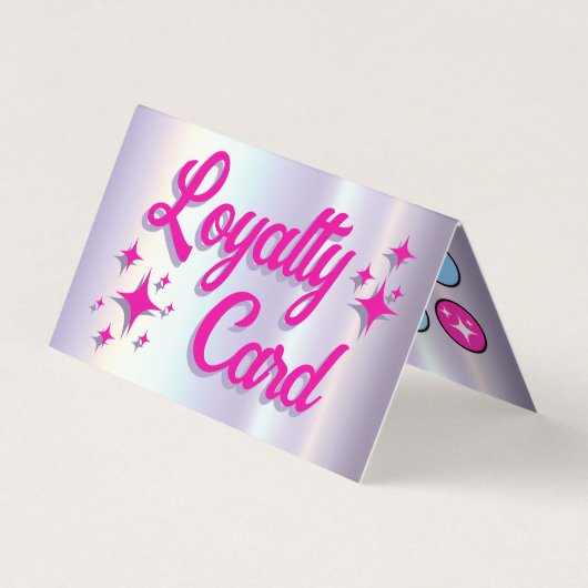アイシャドーフェイクパレット折り畳みロイヤリティカード 名刺 (正面)