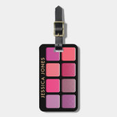 アイシャドーフェイクメイクアップパレテピンク ラゲッジタグ (正面縦)