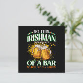 アイシュマンがビールを飲む聖パトリックの日 招待状 (スタンド正面)
