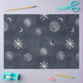 アイシルバー星空ナイトシリーズデザイン4 薄葉紙 (クラフト)