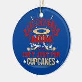 アイシングおもしろいだけではないホッケーママ セラミックオーナメント (左)