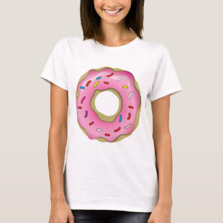 アイシングが付いているおいしいドーナツは振りかけ、 Tシャツ
