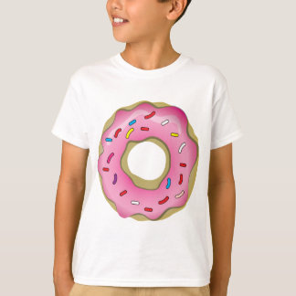 アイシングが付いているおいしいドーナツは振りかけ、 Tシャツ