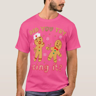 アイシングしてみたレトロChristmas Gingerbread N Tシャツ