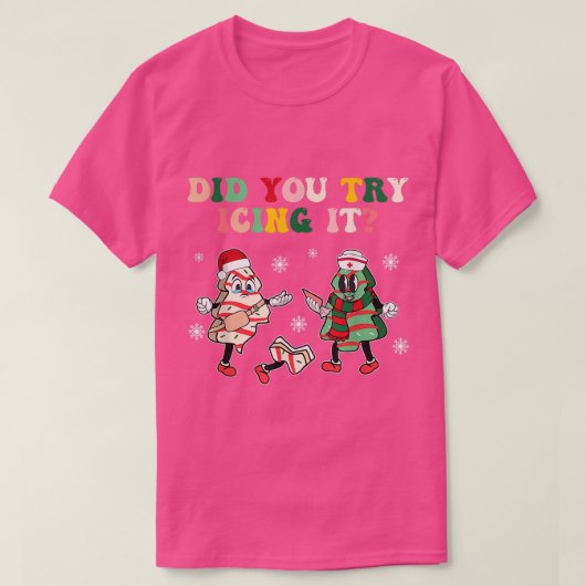 アイシングしてみた学校ナースクリスマスDebbie Beck Tシャツ (デザイン正面)
