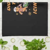 アイシングしてみた、ナースクリスマス、ジンジャーブレッド キッチンタオル (折り畳み)