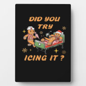 アイシングしてみた、ナースクリスマス、ジンジャーブレッド フォトプラーク (正面)