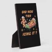 アイシングしてみた、ナースクリスマス、ジンジャーブレッド フォトプラーク (側面)