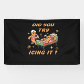 アイシングしてみた、ナースクリスマス、ジンジャーブレッド 横断幕 (横)