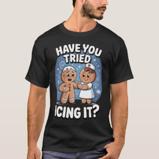 アイシングしてみた?冗談のような医療ユーモア Tシャツ