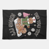 アイシングを試してみた学校ナースクリスマスPICU キッチンタオル (横)