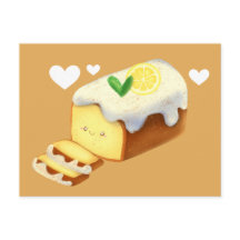 アイシング付きレモンローフケーキ