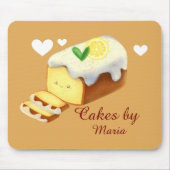 アイシング付きレモンローフケーキ マウスパッド (正面)