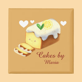 アイシング付きレモンローフケーキ マグネット