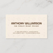 アイシング用ワッフルコーン | スイーツ 名刺 (裏面)