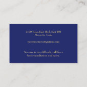 アイシンボル民間調査名刺 名刺 (裏面)