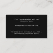 アイシンボル民間調査名刺 名刺 (裏面)