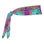アイシーアクアブルーグルービー抽象芸術レトロ液スワール タイヘッドバンド (回転270)