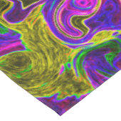 アイシーアクアブルーグルービー抽象芸術レトロ液スワール テーブルクロス (アングル)