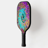 アイシーアクアブルーグルービー抽象芸術レトロ液スワール ピックルボールラケット (左)