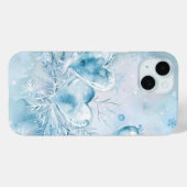 アイシーハーツとスノーフレークの水彩画スマホケース Case-Mate iPhoneケース (裏面 (横))