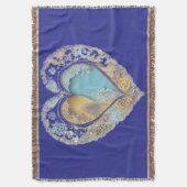 アイシーハートアイスフレームAIアート スローブランケット (正面縦)