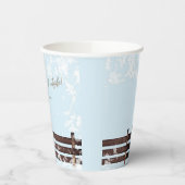 アイシーブルーウッドランドベビー外は寒い 紙コップ (左)