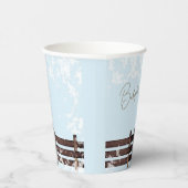 アイシーブルーウッドランドベビー外は寒い 紙コップ (右)