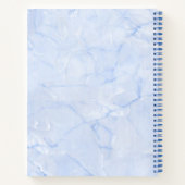 アイシーブルー大理石の計結婚画2点 ノートブック (裏面)