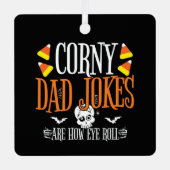 アイジョーク転がハロウィーンコーニーパパジョークハロウィーン メタルオーナメント (正面)