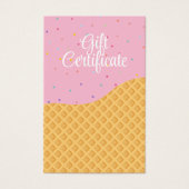 アイスおもしろいカラフルクリームバウチャーギフト券 (正面)