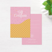 アイスおもしろいカラフルクリームバウチャーギフト券 (デスク)